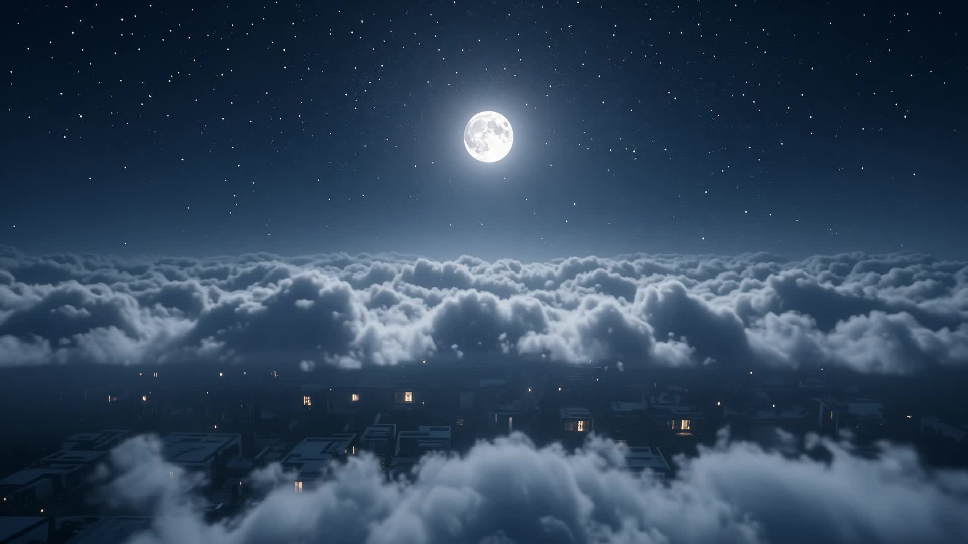 Moonlit clouds above Moataz Emam’s creative studio
